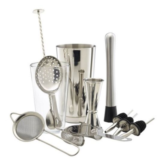 Cocktail Kit St/St 11 Piece
