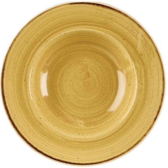 STONECAST PROFILE WIDE RIM BOWL 10.9" MUSTARD (12)