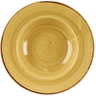 STONECAST PROFILE WIDE RIM BOWL 10.9" MUSTARD (12)