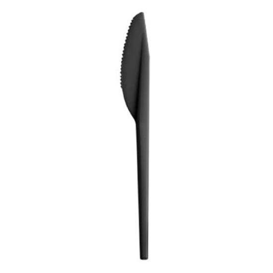 DISPOSABLE TABLE KNIFE BLACK x 100 *P