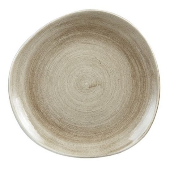 STONECAST ROUND PLATE 11.25" PATINA ANTIQUE TAUPE (12)