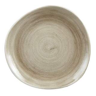STONECAST ROUND PLATE 11.25" PATINA ANTIQUE TAUPE (12)