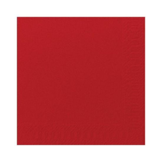 Pack Of 300 Tissue Cocktail Napkin 24cm 2ply Red *p