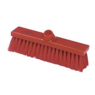 Premier Hygiene Flat Sweeping Broom Medium 280mm Red