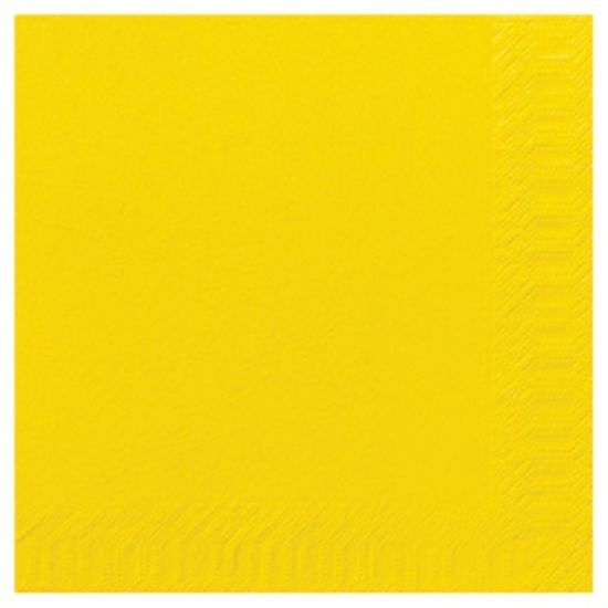 Pack 125 Of Duni Tissue Dinner Napkin 40cm 3ply Yellow *p