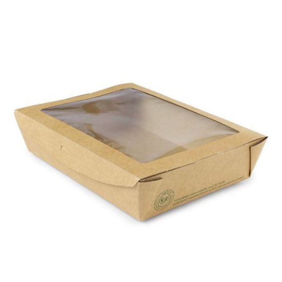 Vegware Large Window Salad Box 39oz/1100ml (Case Of 300)