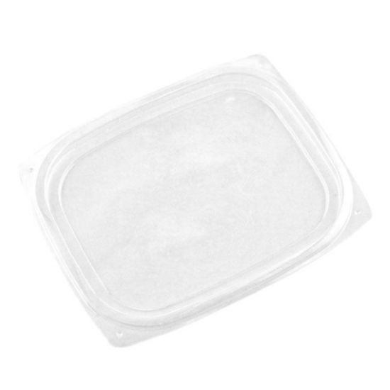 Vegware PLA Rectangular Deli Lid Fits 8-16oz Deli (Case Of 450)