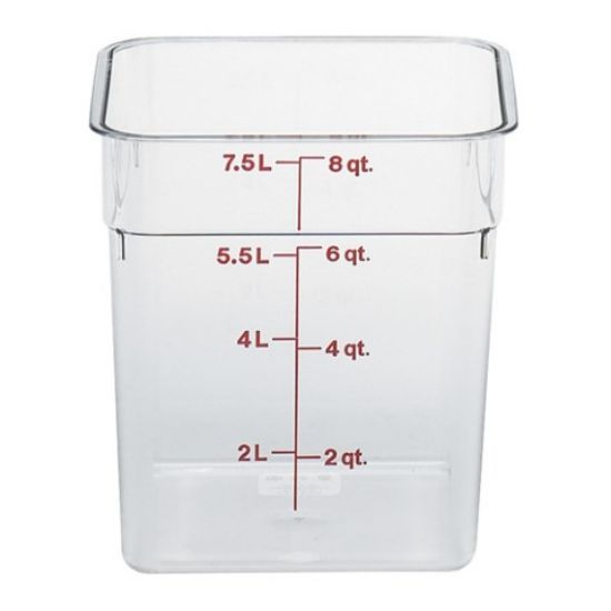 Cambro Camsquares 8qt 7.6ltr Polycarb Food Storage Container 215x215x230