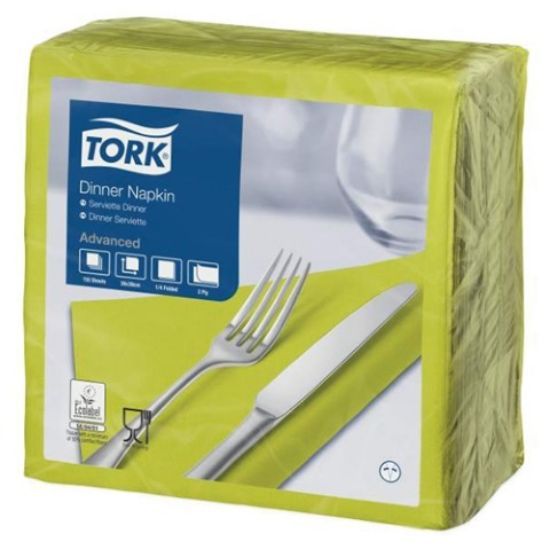Tork Napkin 2ply 40cm Lime 150x12 *p