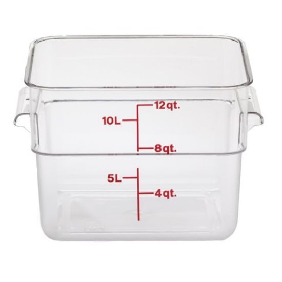 Cambro Camsquares 2qt 1.9ltr Polycarbonate Food Storage Container 185x185x100