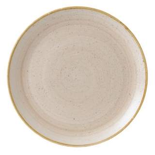 STONECAST NUTMEG CREAM COUPE PLATE 12.75" (6)