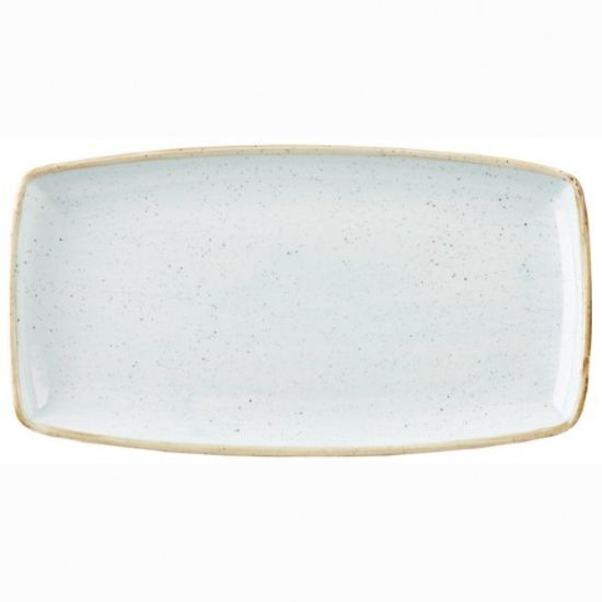 Churchill Stonecast Oblong Plate 14"x 7.25" 35x18.5cm Duck Egg (Case Of 6)