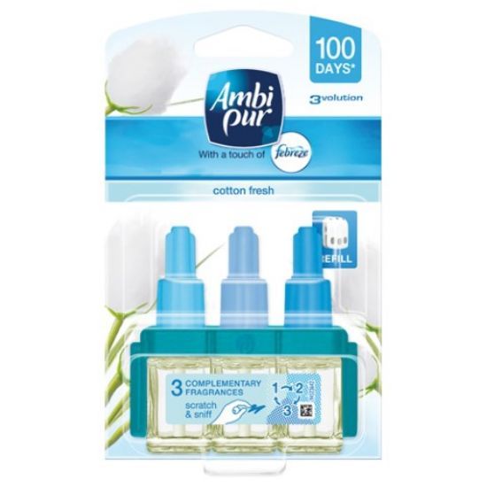 AMBIPUR/FEBREZE 3VOLUTION REFILL COTTON FRESH TWIN PACK 2X20ML *P