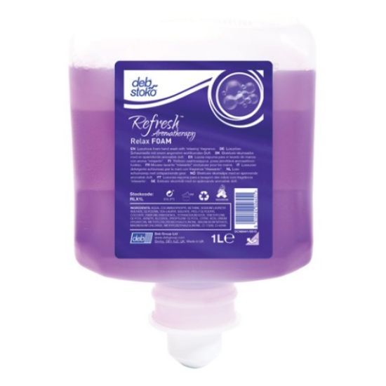 Deb Refresh Relax Foam Wash 1 Litre (Case of 6)