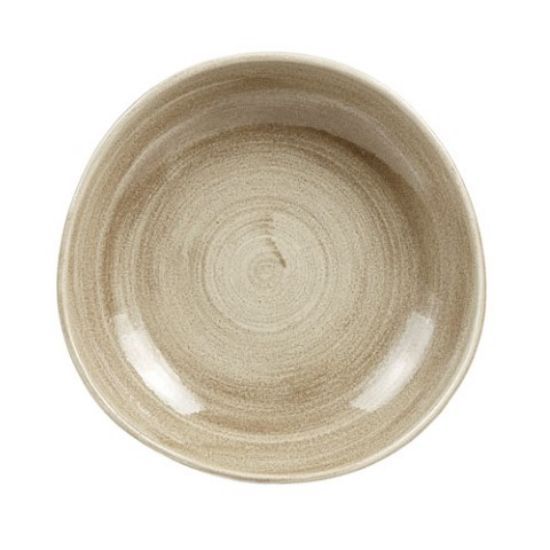 STONECAST ROUND BOWL 9 7/8" PATINA ANTIQUE TAUPE (12)