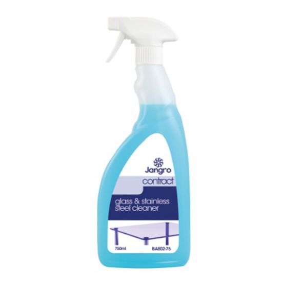 Jangro Contract Glass St/St Cleaner 750ml  *s  ***DNO**
