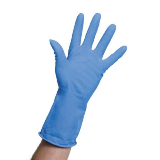 Household Gloves Medium Blue (Single Pair)