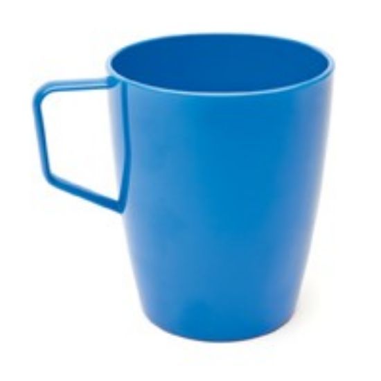 POLYCARB ANTIBACTERIAL BEAKER WITH HANDLE BLUE (12)