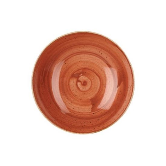 CASE OF 12 STONECAST COUPE BOWL 7.25" SPICED ORANGE