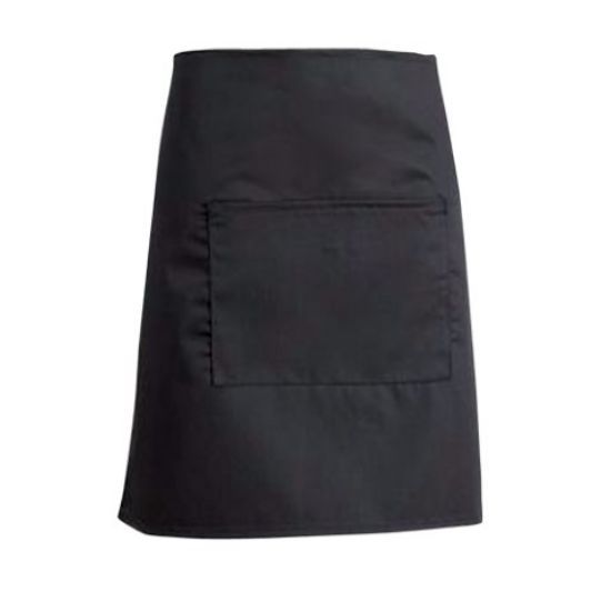 Waist Apron With Pocket Black 26x20.5"