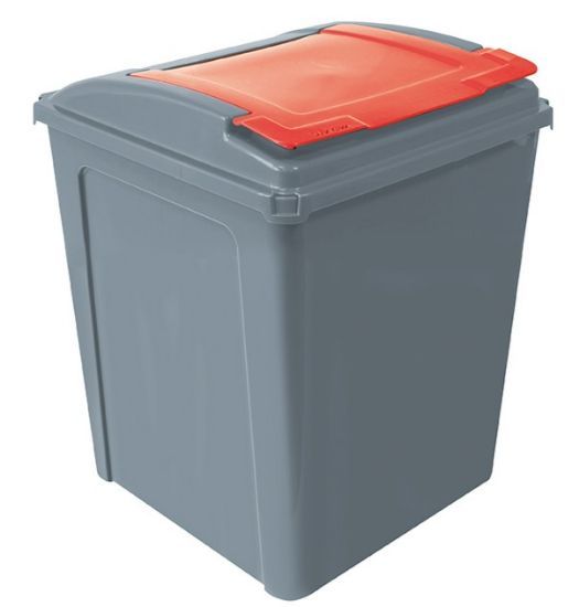 Robert Scott 50ltr Eco Waste Recycling Bin Red