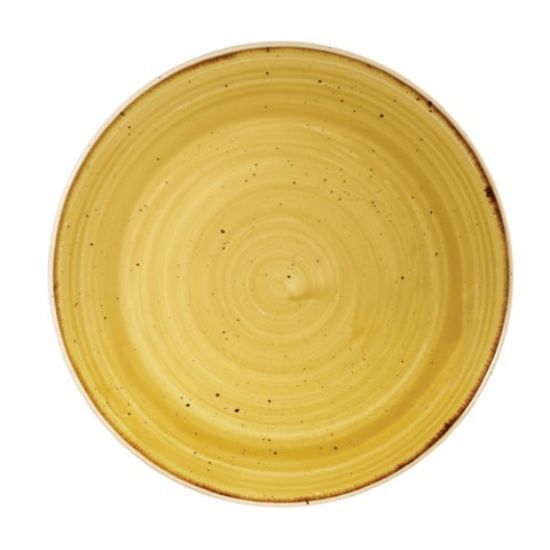 STONECAST COUPE PLATE 8.67" MUSTARD SEED YELLOW (12)