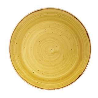 STONECAST COUPE PLATE 8.67" MUSTARD SEED YELLOW (12)