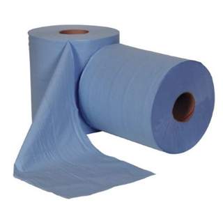 Jangro Centrefeed 2ply 150mtr 405sht Blue Recycled (6)