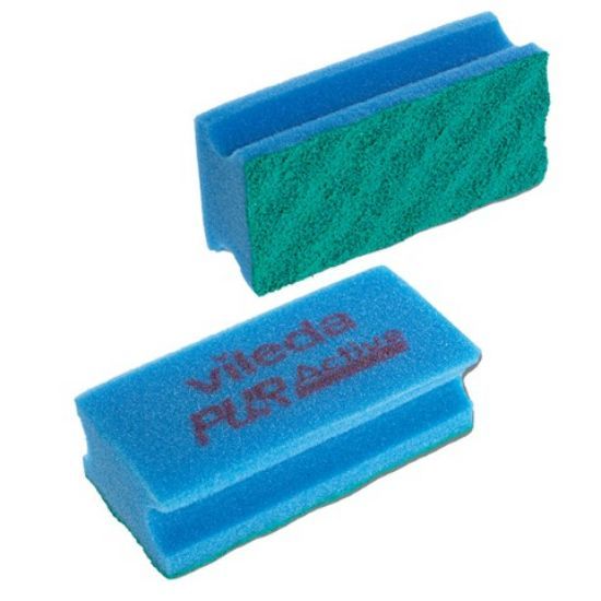 Vileda Puractive High Foam Scourer Blue (Pack Of 10)
