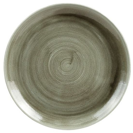 Churchill Stonecast Coupe Plate 10.25" Patina Burnished Green (Case Of 12)