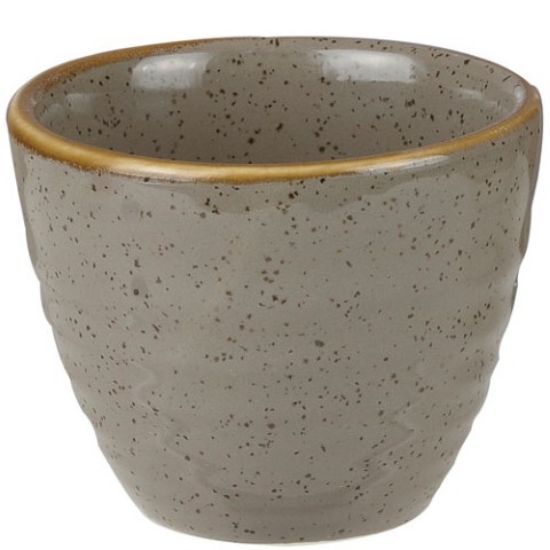 Churchill Stonecast Ripple Dip Pot 2oz Peppercorn Grey (Case Of 12)