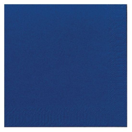 Pack Of 125 Duni Tissue Dinner Napkin 40cm 3ply Dark Blue *p
