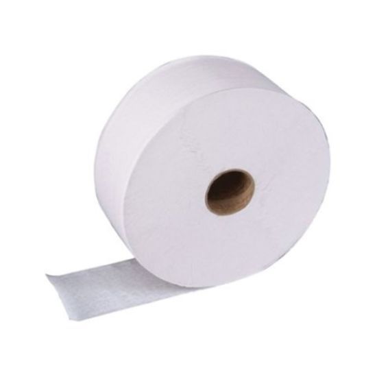 Jangro Jumbo Toilet Roll 300m 2 1/4" Core White (Case of 6)