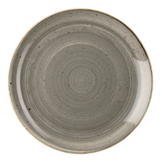 Churchill Stonecast Coupe Plate 8.67" Peppercorn Grey (Case Of 12)