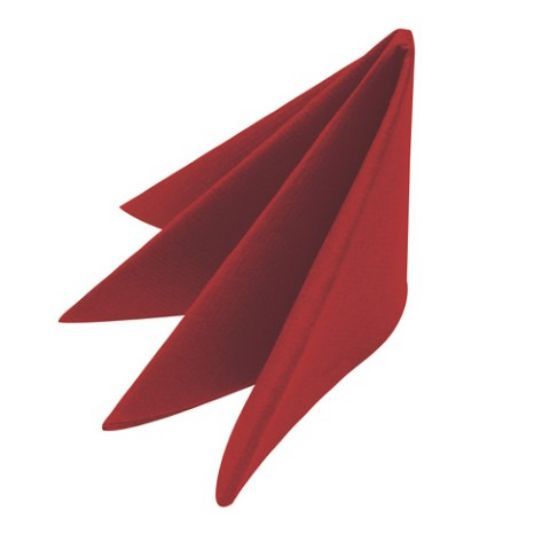 Pack 50 Tork Premium Linstyle Burgundy Dinner Napkin 1/8 Folded *p