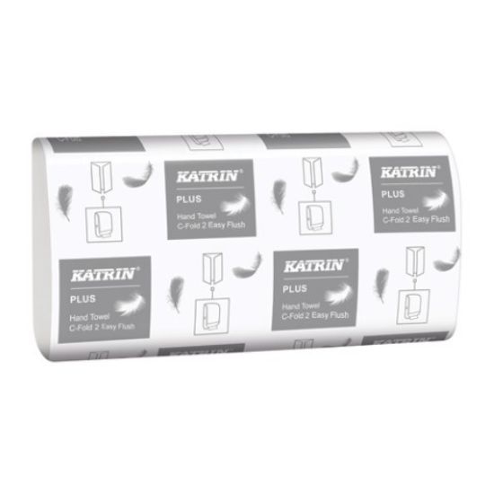 Katrin C-Fold 2 Easy Flush Hand Towel 2ply White (2250) *s