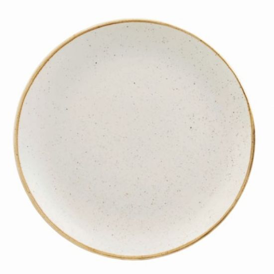 CASE OF 6 STONECAST COUPE PLATE 12" BARLEY WHITE