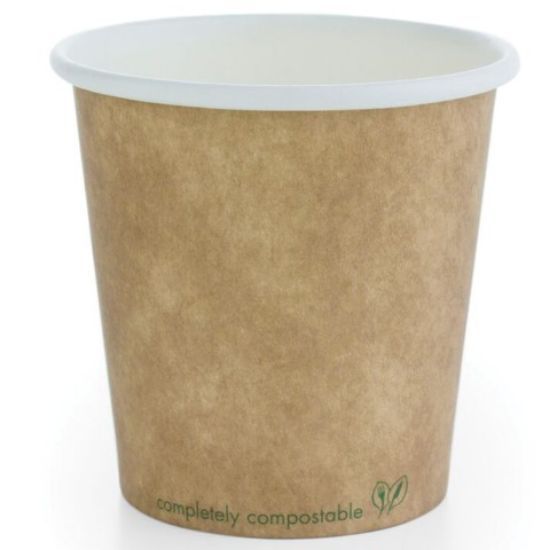 Vegware Brown Kraft Hot Cup 4oz (Case Of 1000)