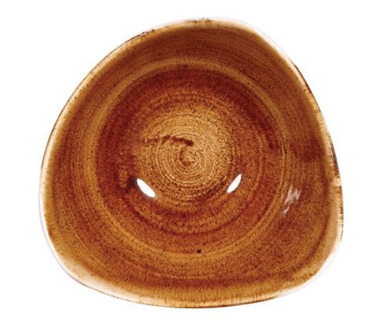 STONECAST TRIANGLE BOWL 6" PATINA VINTAGE COPPER (12)
