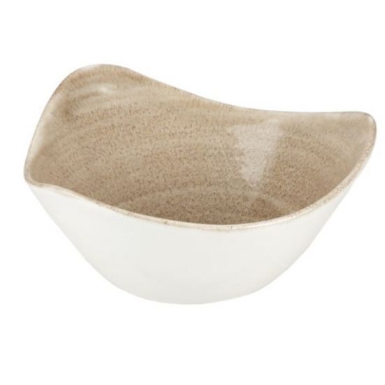 STONECAST TRIANGLE BOWL 6" PATINA ANTIQUE TAUPE (12)