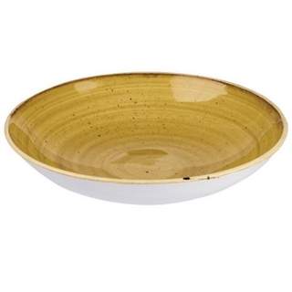 STONECAST COUPE PLATE 16.5CM 6.5" MUSTARD SEED YELLOW (12)