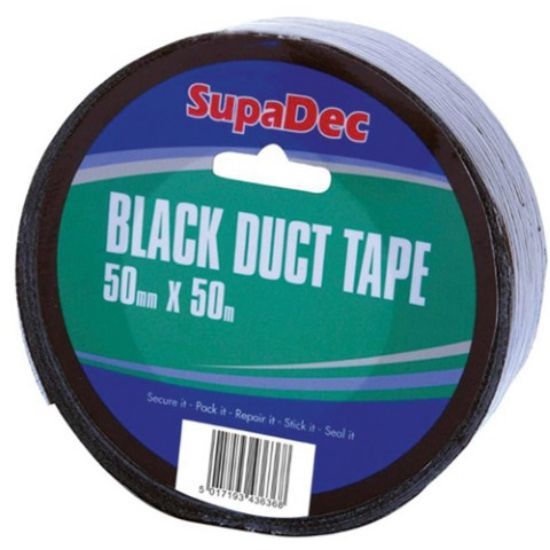 Supadec Duct Tape 50mm X 50mm Black