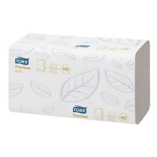 Tork Prem Hand Towel 2ply H2 White (3150sht)