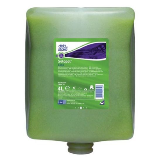 Deb Solopol Lime Heavy Duty Hand Cleanser 4l (Single)