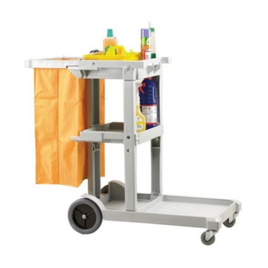 Janitor Cart With Vinyl Bag 60ltr (Jolly Trolley)