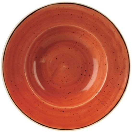 STONECAST PROFILE WIDE RIM BOWL 10.9" ORANGE (12)