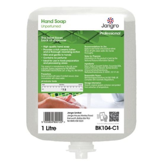 Jangro Unperfumed Hand Soap 1000ml (Single)