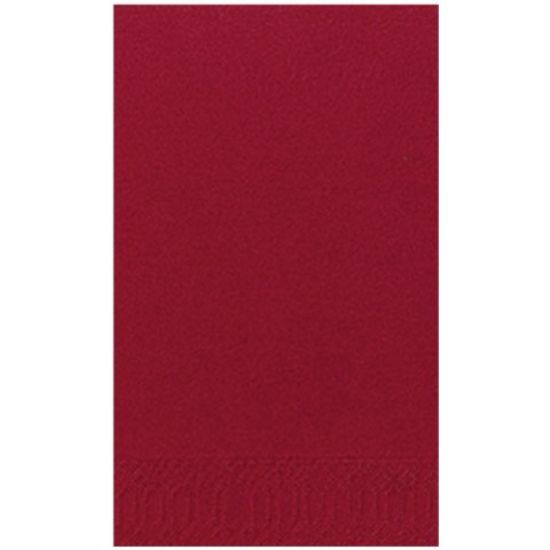 PACK OF 300 DUNI TISSUE DINNER NAPKIN 40CM 2PLY 8 FOLD BORDEAUX *P