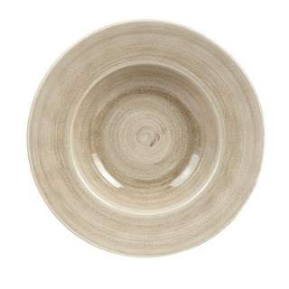 STONECAST WIDE RIM BOWL 11" PATINA ANTIQUE TAUPE (12)