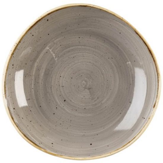 STONECAST ROUND TRACE BOWL 9 7/8" GREY (12)